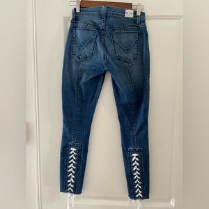 Hudson Jeans with lace up bottom